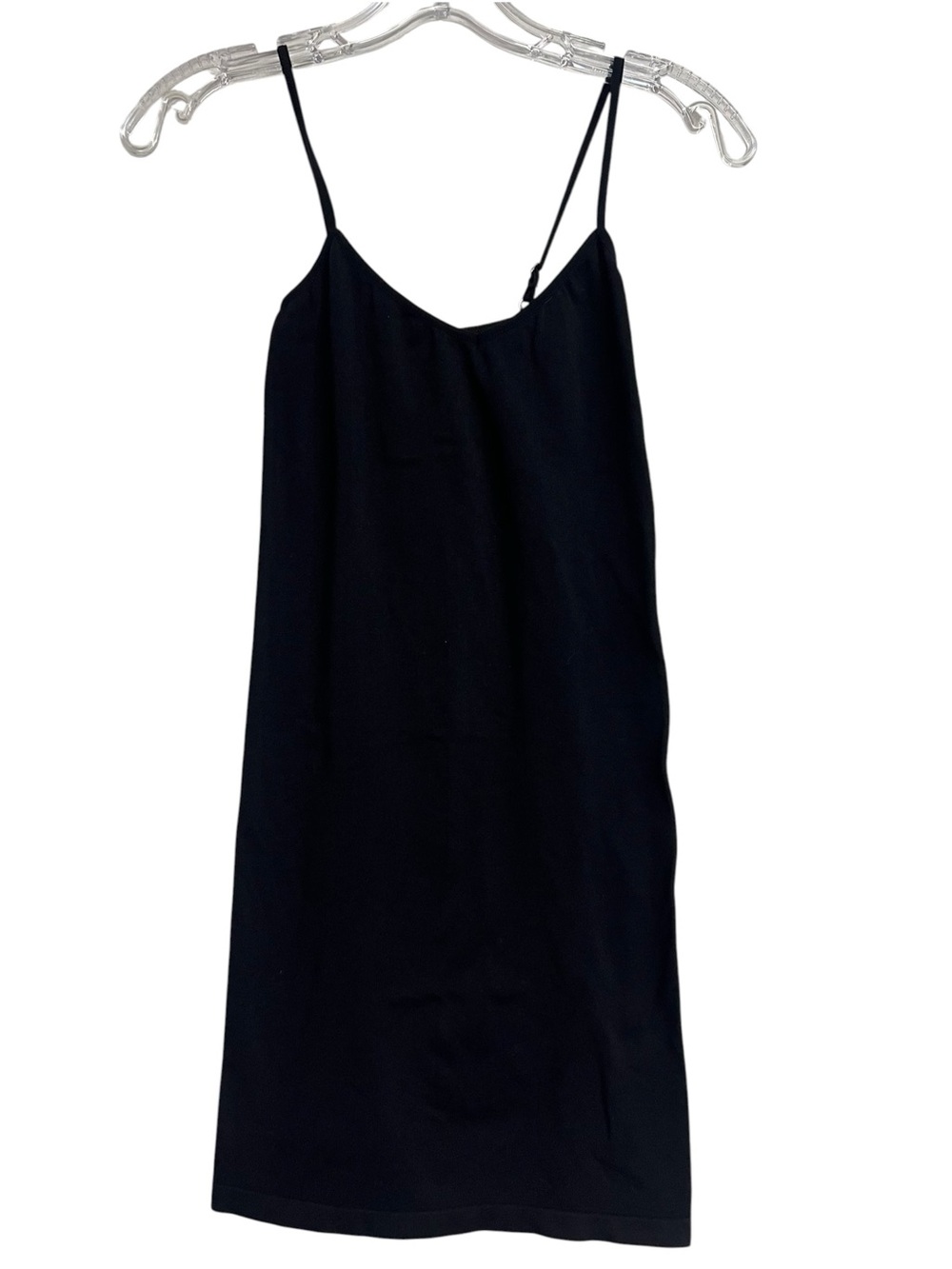 Free People Black Long Length Cami Top Layering Basic Shirt